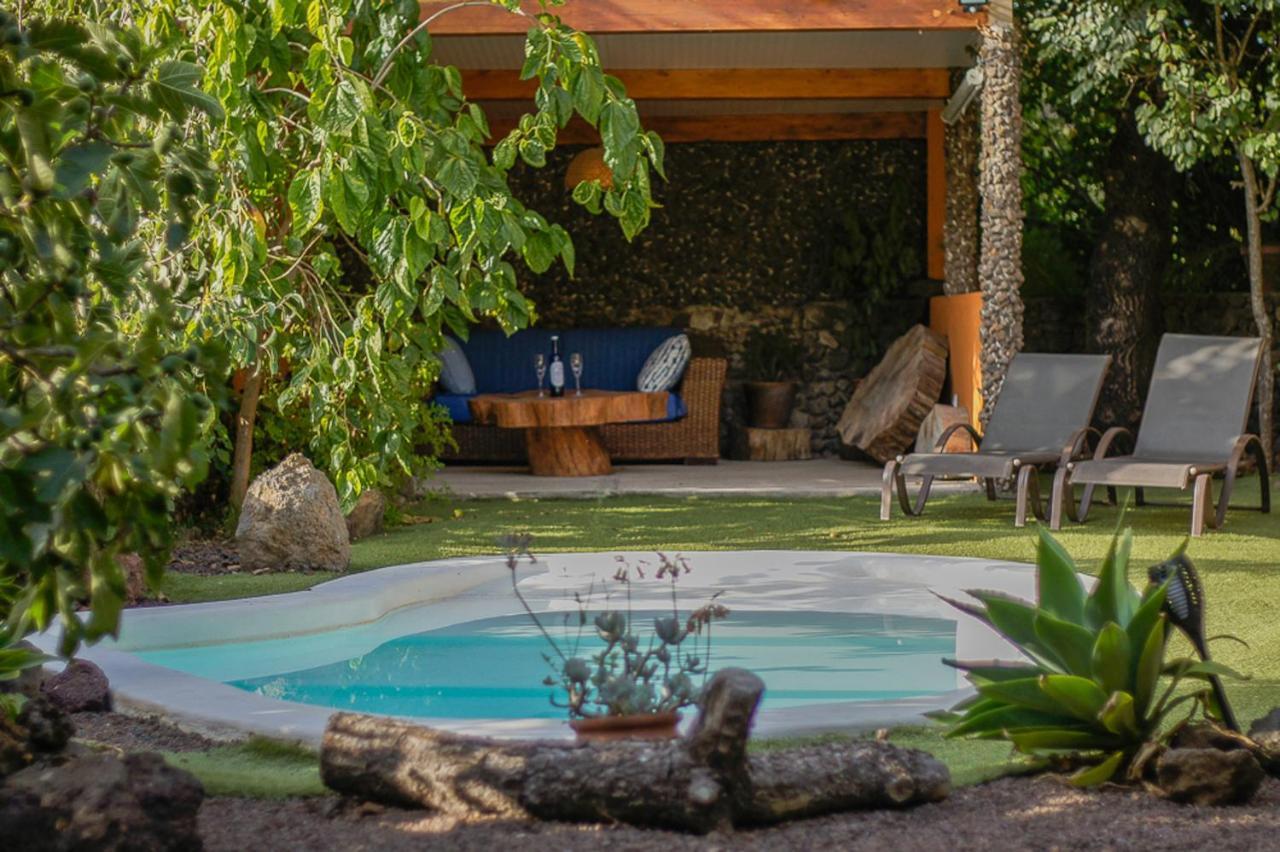 Villa Los Matos Pool And Garden Valleseco Exteriör bild
